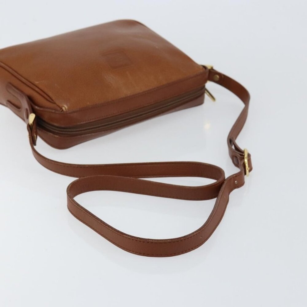 Authentic Burberrys Nova Check Shoulder Bag Leather Brown Gold - Picture 14 of 16